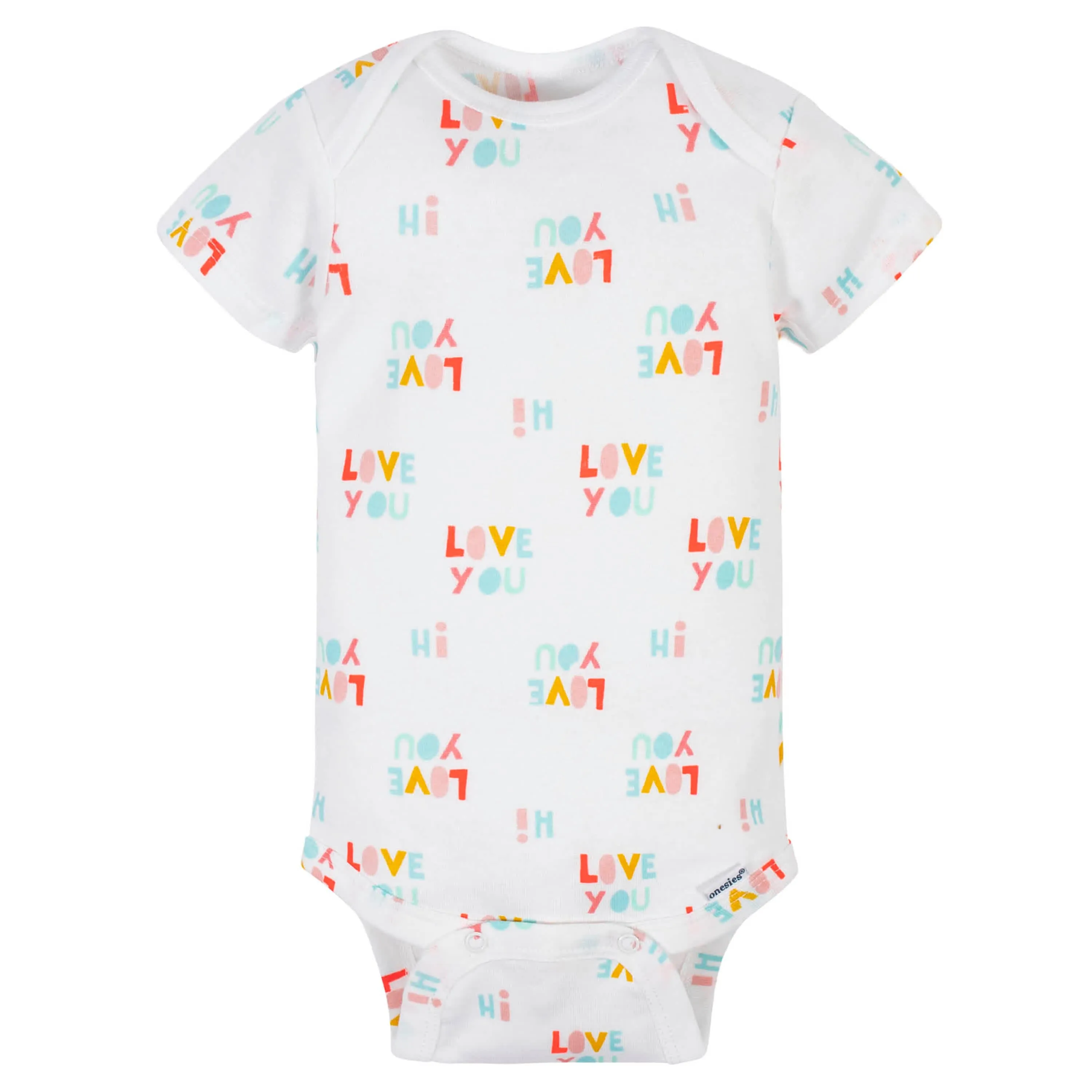 3-Pack Baby Girls Rainbow Onesies Bodysuits