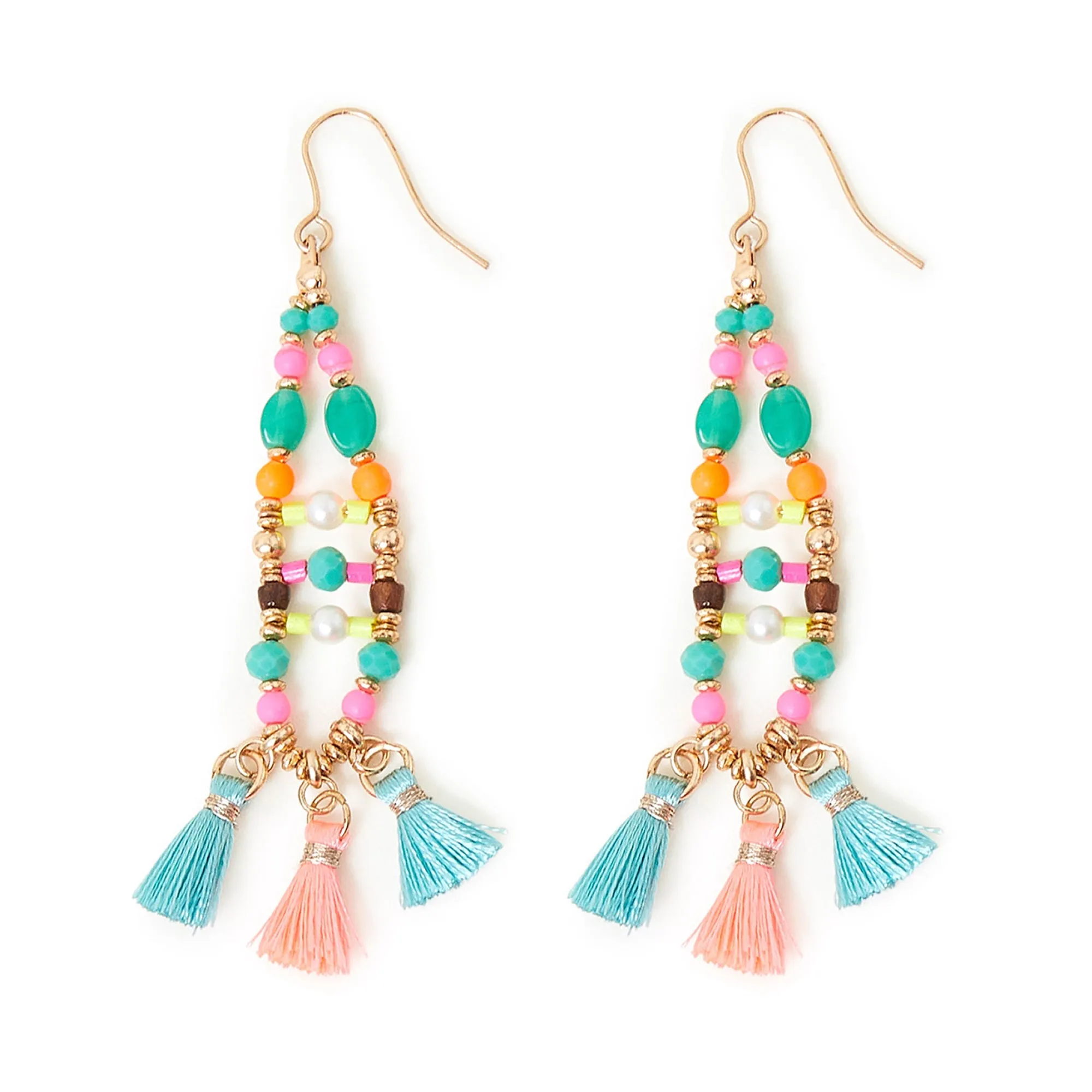 Accessorize London Women's Statement Tassel Drop Earrings