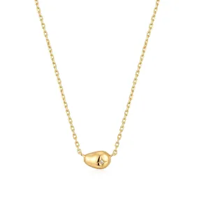 Ania Haie Gold Pebble Sparkle Necklace