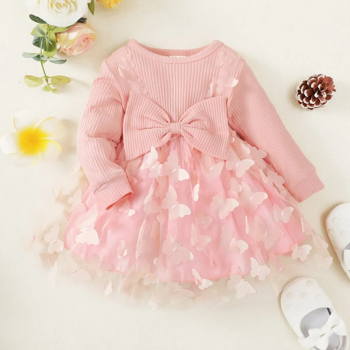 Baby Bowknot Butterfly Dress