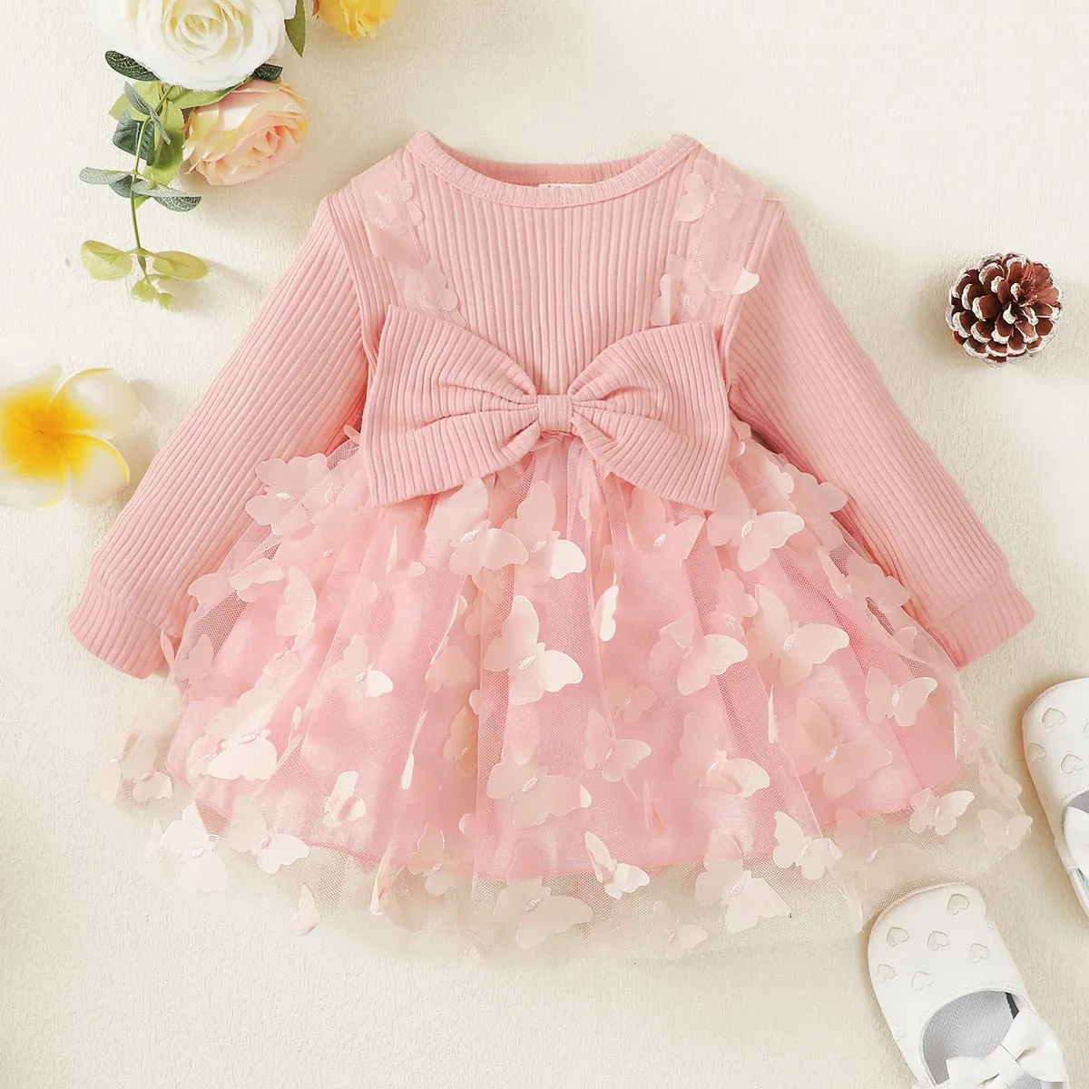 Baby Bowknot Butterfly Dress