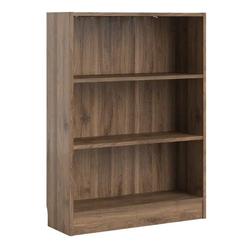 Basic Low Wide Bookcase With 2 Shelves