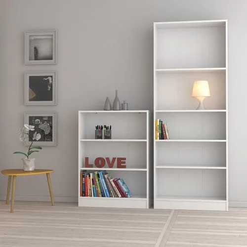 Basic Low Wide Bookcase With 2 Shelves