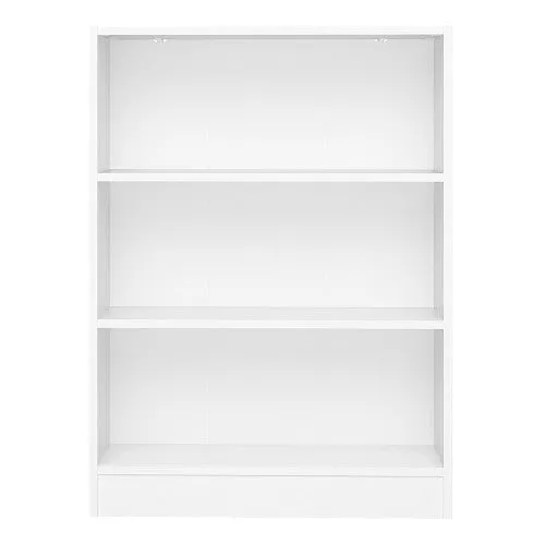 Basic Low Wide Bookcase With 2 Shelves