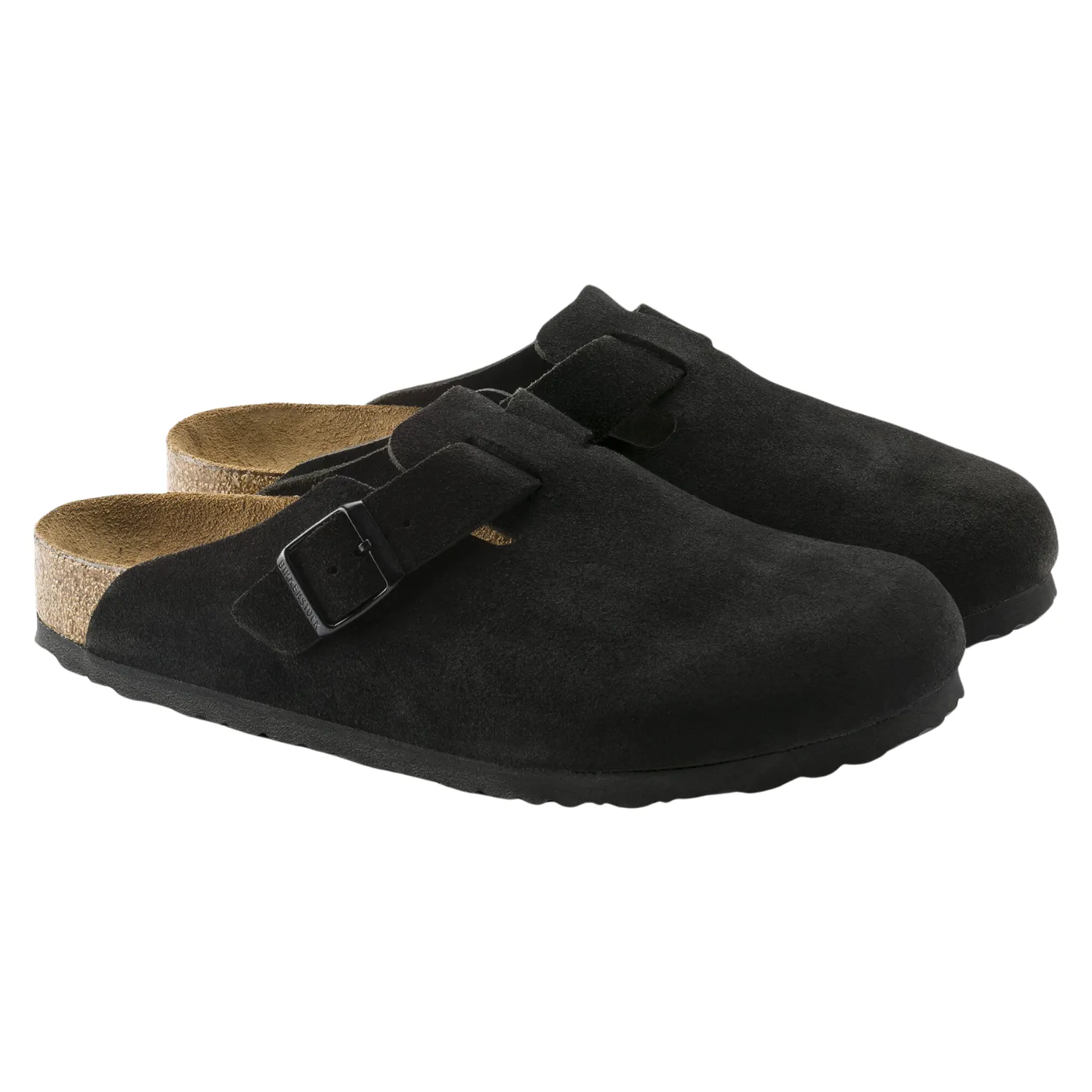 Boston Suede Leather  - Black