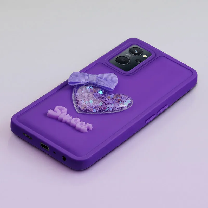 Bow Heart Cute Phone Back Cover for Realme 9i 4G