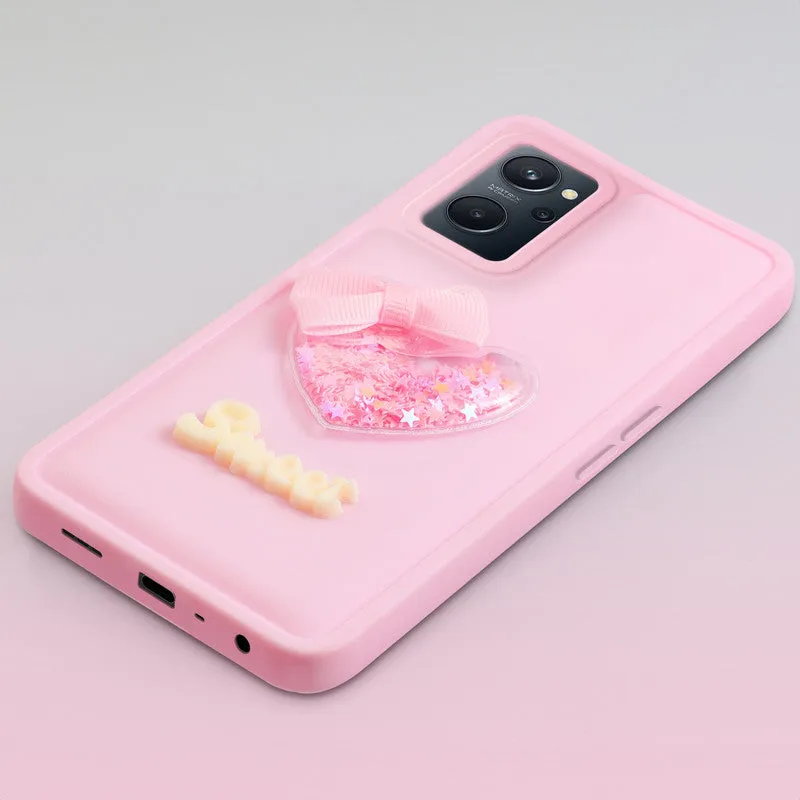 Bow Heart Cute Phone Back Cover for Realme 9i 4G