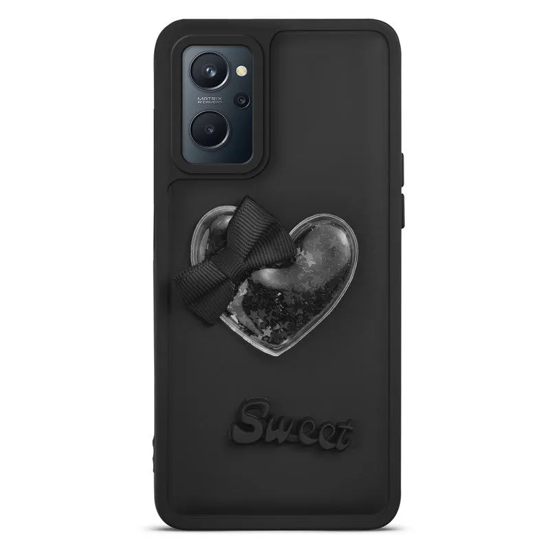 Bow Heart Cute Phone Back Cover for Realme 9i 4G