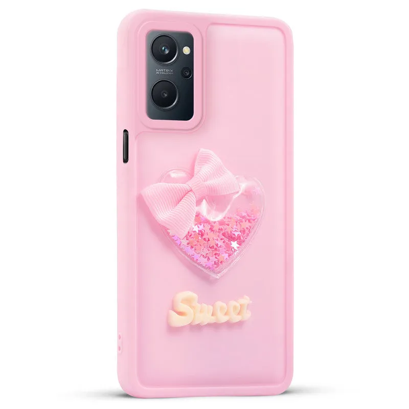 Bow Heart Cute Phone Back Cover for Realme 9i 4G