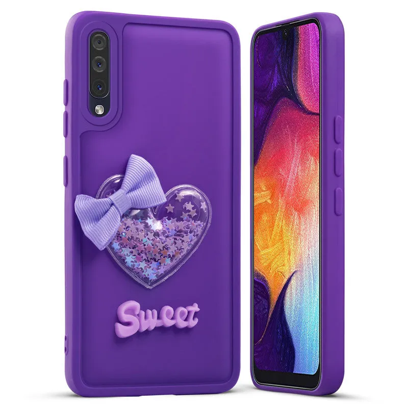 Bow Heart Cute Phone Back Cover for Samsung Samsung A50