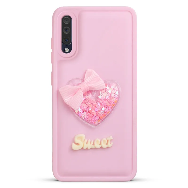 Bow Heart Cute Phone Back Cover for Samsung Samsung A50