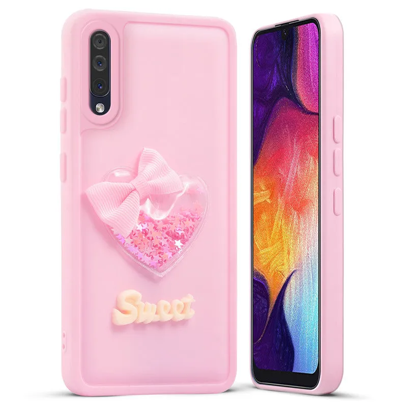 Bow Heart Cute Phone Back Cover for Samsung Samsung A50