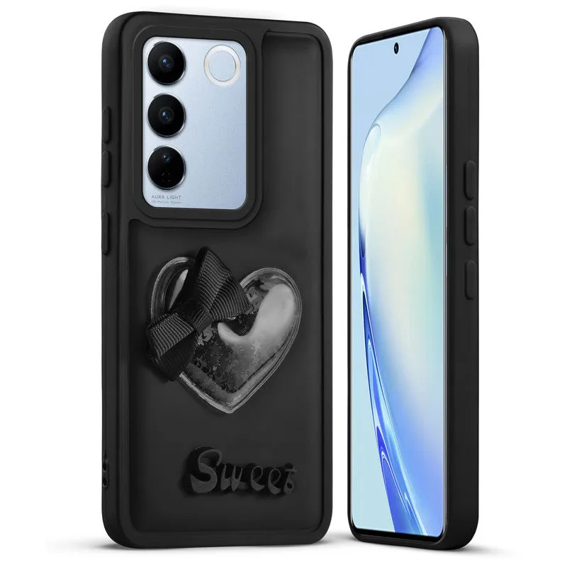 Bow Heart Cute Phone Back Cover for Vivo V27 Pro 5G