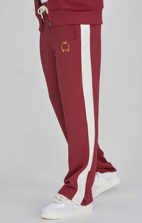 Burgundy Crest Track Pants