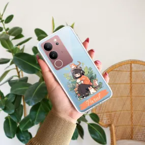 Cat Lover Customize Transparent Silicon Case For Vivo