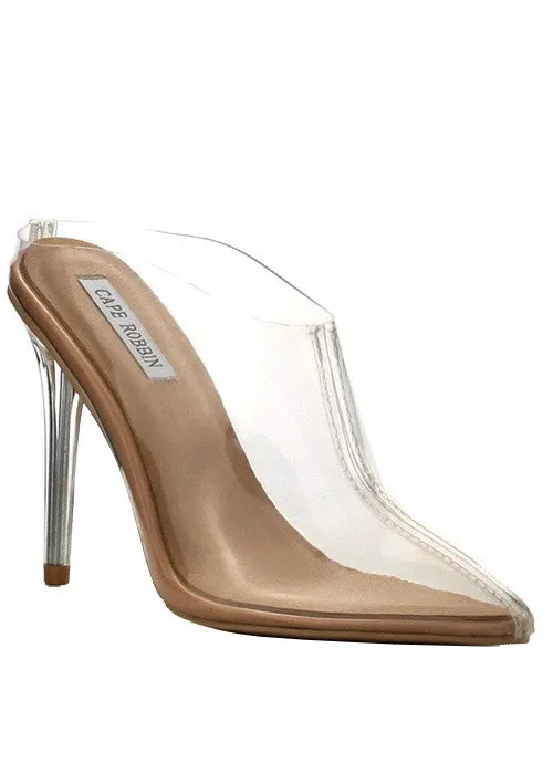 Clear Pointed Toe Heel