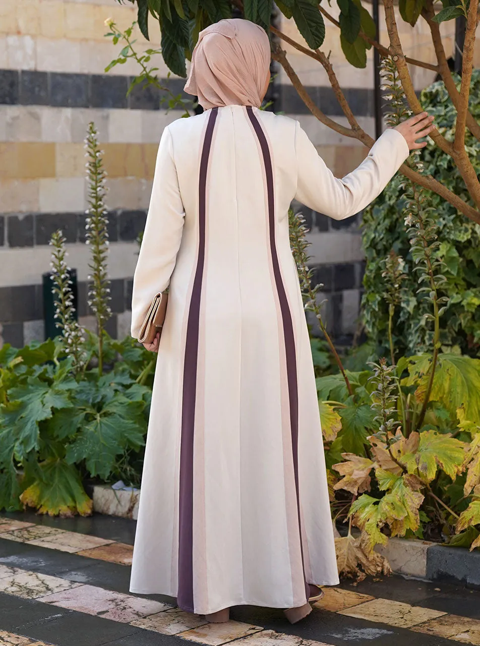 Contrast Panels Abaya