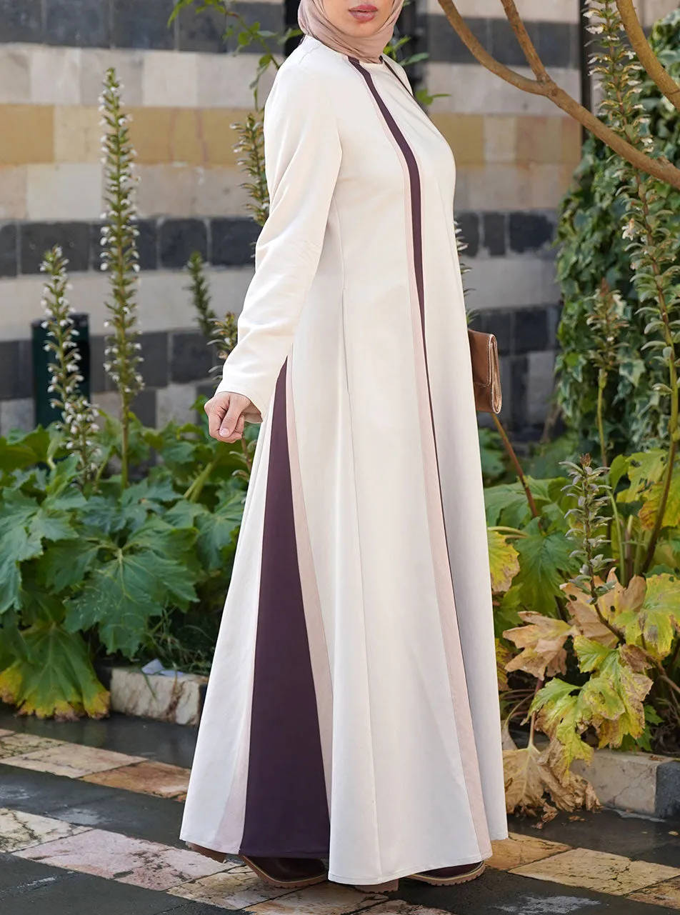 Contrast Panels Abaya