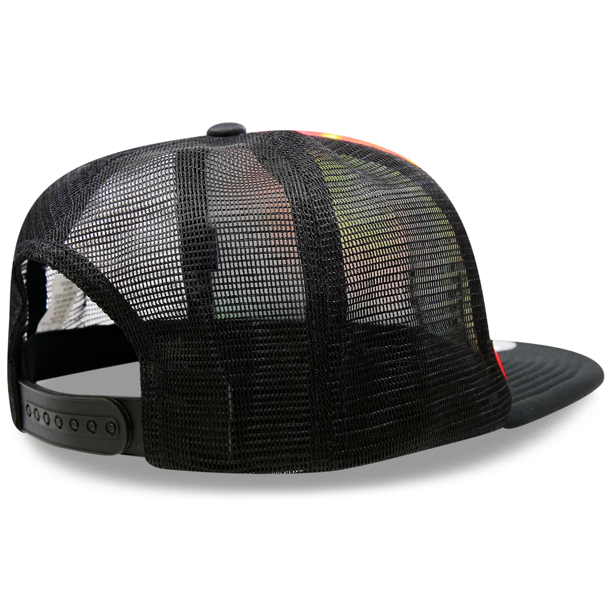 Decky 1079 5 Panel Tie Dye Trucker Hat, Tiedye Flat Bill Hat, Snapback