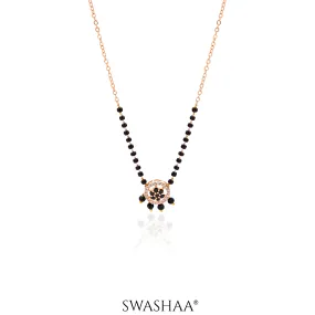 Dityaa Rosegold Plated Mangalsutra