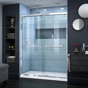 DreamLine Encore 56-60 in. W x 76 in. H Semi-Frameless Bypass Sliding Shower Door