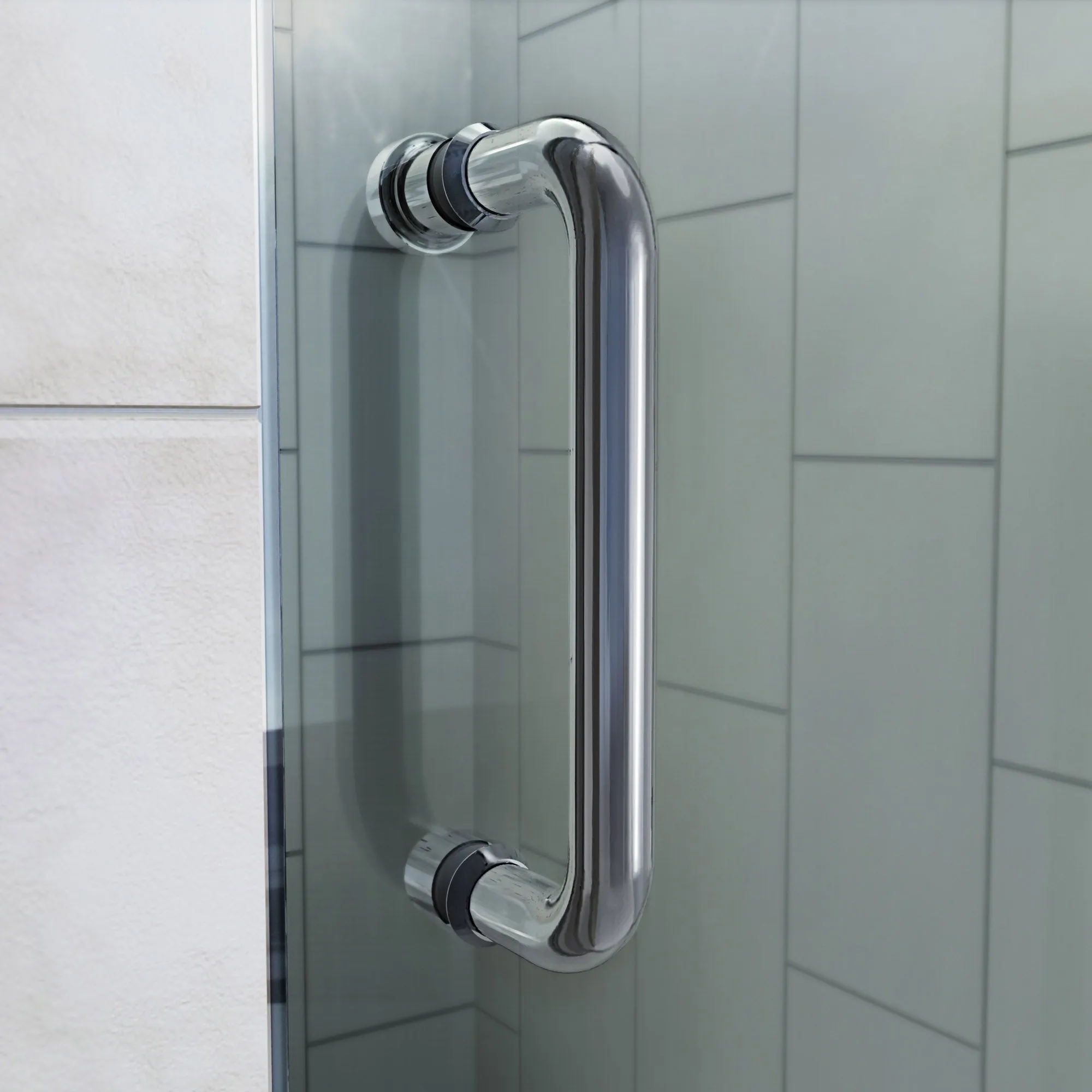 DreamLine Flex 36 in. D x 36 in. W x 76 3/4 in. H Semi-Frameless Pivot Shower DoorSlimLine Shower Base and Backwall Kit