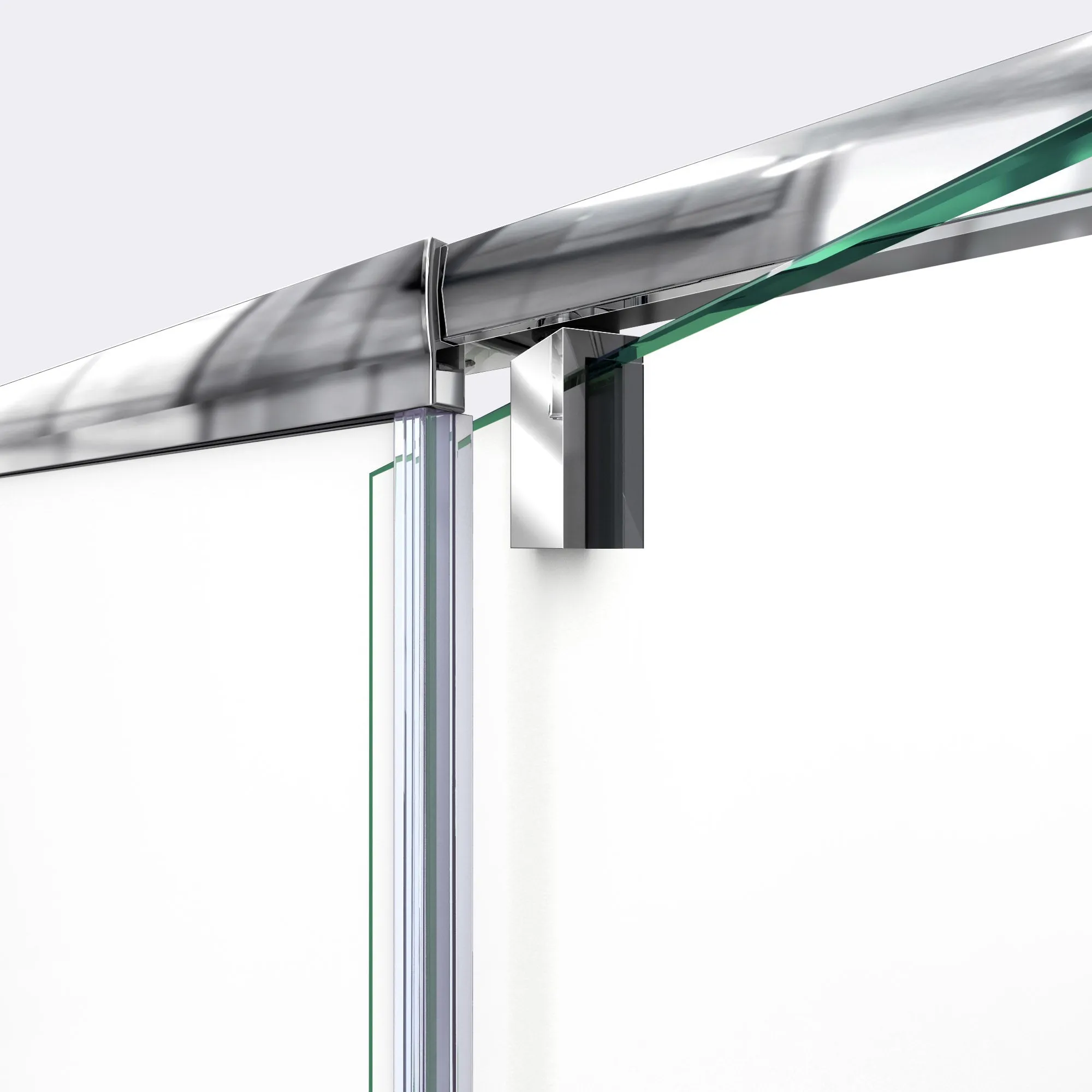 DreamLine Flex 36 in. D x 36 in. W x 76 3/4 in. H Semi-Frameless Pivot Shower DoorSlimLine Shower Base and Backwall Kit