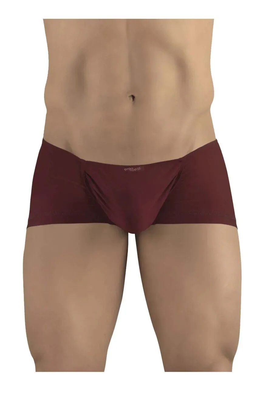 ErgoWear Mini Boxer Feel GR8 Seamed Pouch Trunks Burgundy 1251 58