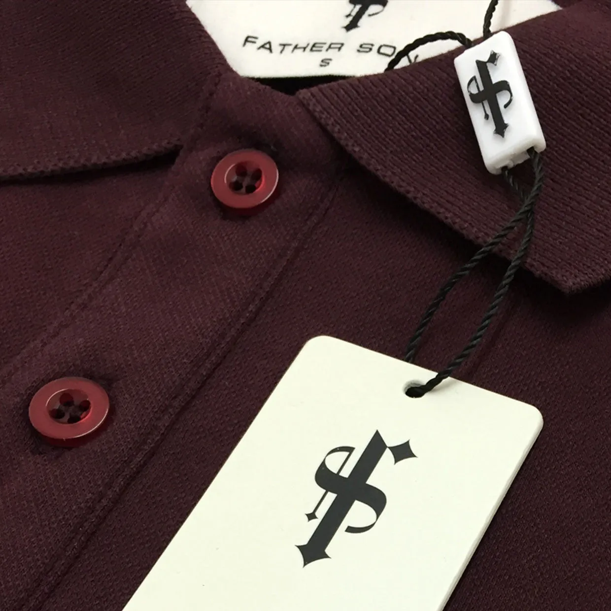 Father Sons Classic Burgundy Polo Shirt - FSH042