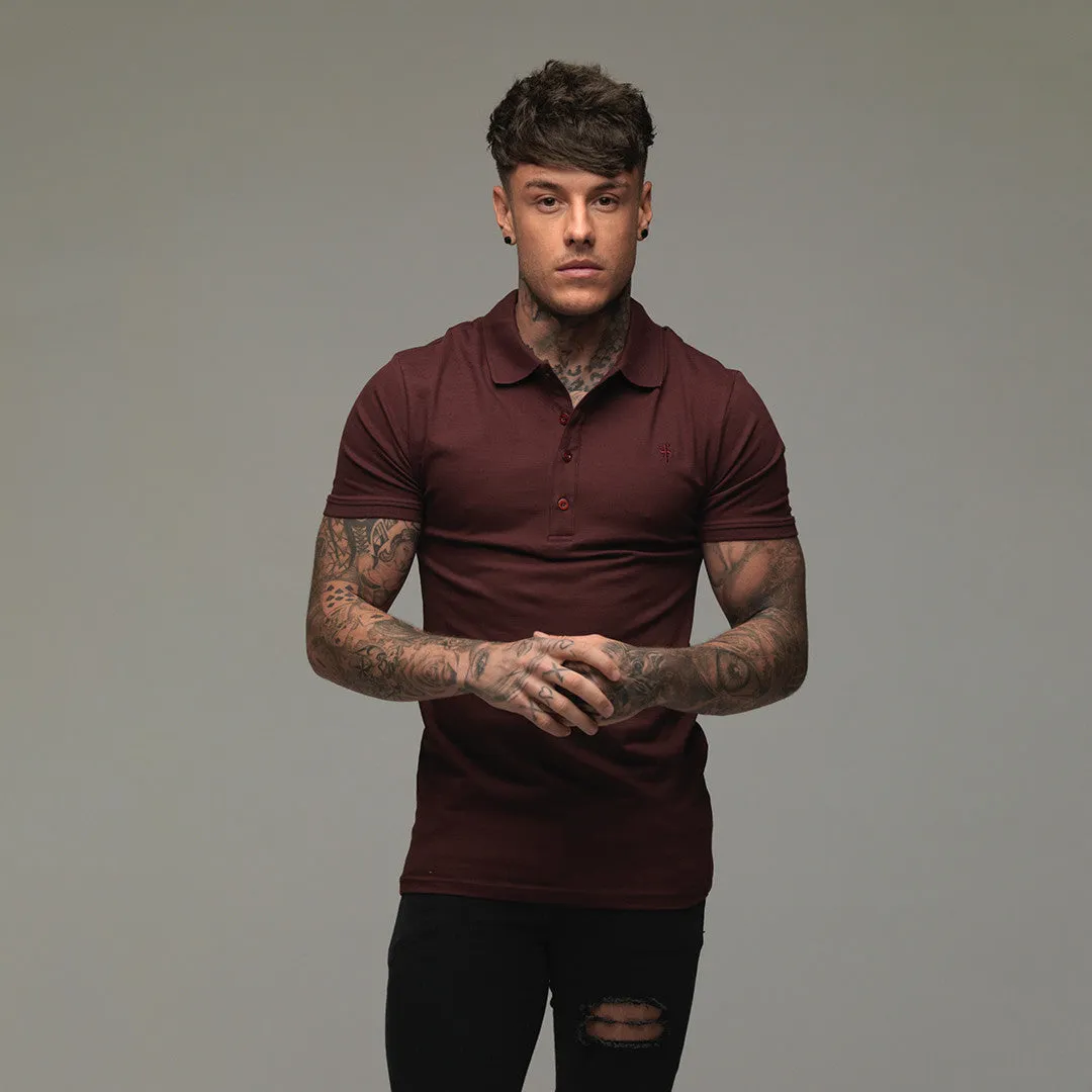 Father Sons Classic Burgundy Polo Shirt - FSH042