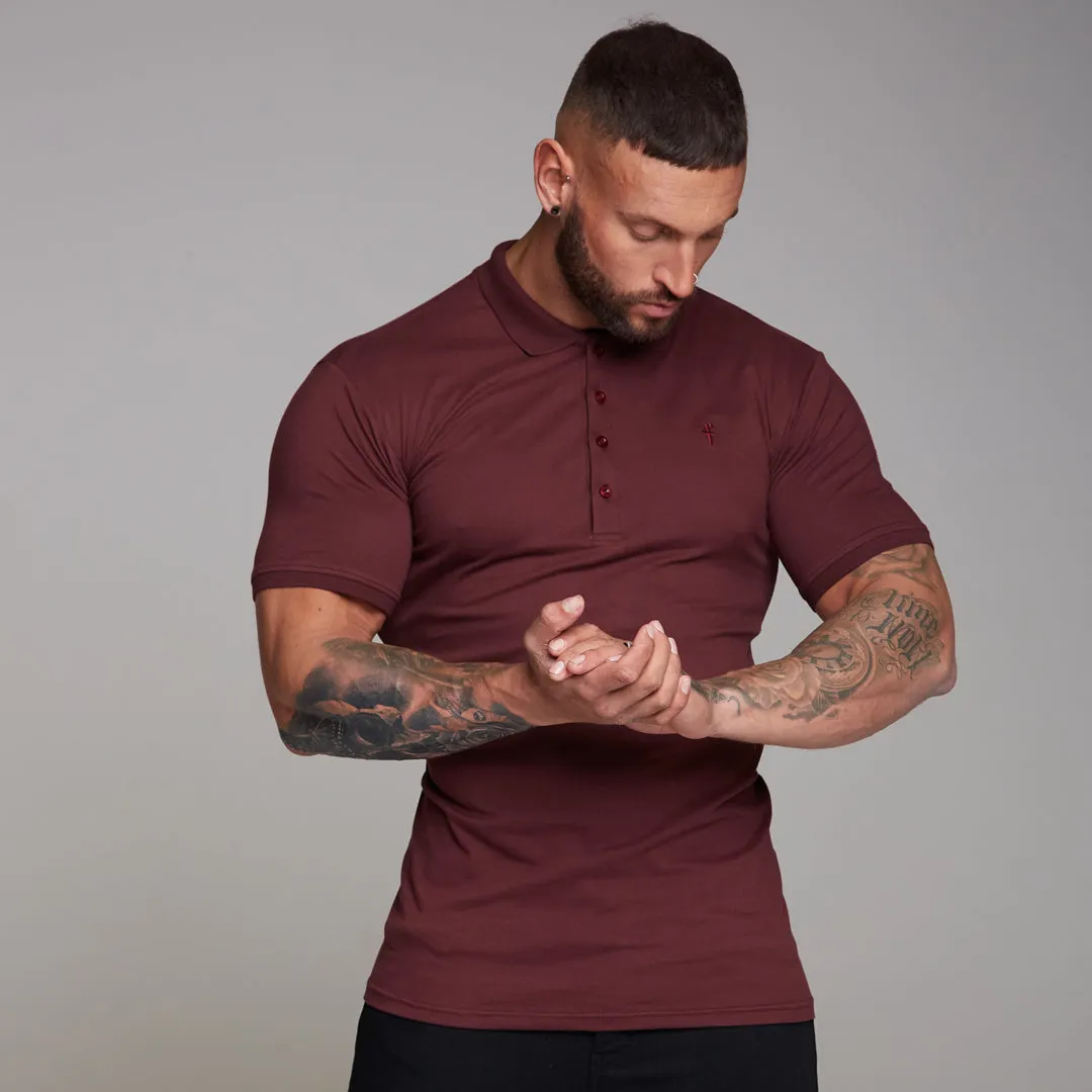 Father Sons Classic Burgundy Polo Shirt - FSH042