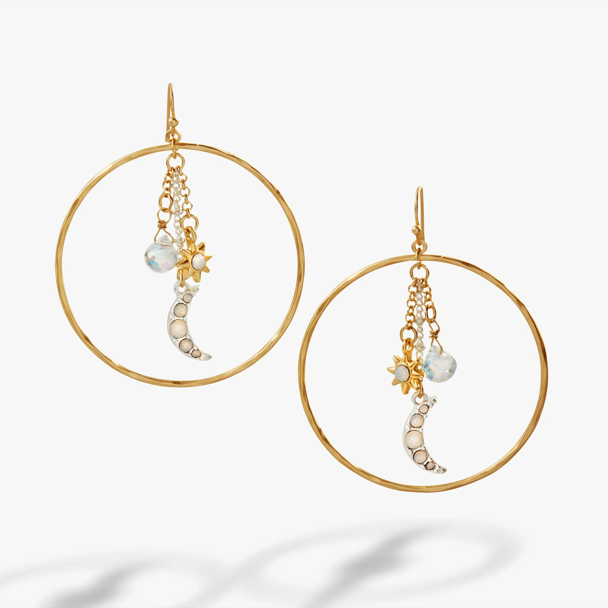 Festival Moon and Star Earrings