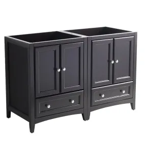 Fresca Oxford 48 Espresso Traditional Double Sink Bathroom Cabinets