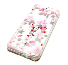 Huawei P30 Lite decorative clear transparent phone case flowers