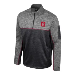 Indiana Hoosiers Bonuses 1/4 Zip Black Jacket