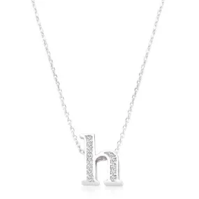 Initial H Crystal Pendant