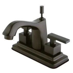 Kingston Brass KS8645QLL 4 in. Centerset Bathroom Faucet, Oil Rubbed Bronze