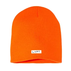 LVFT Skull Beanie - Neon Orange