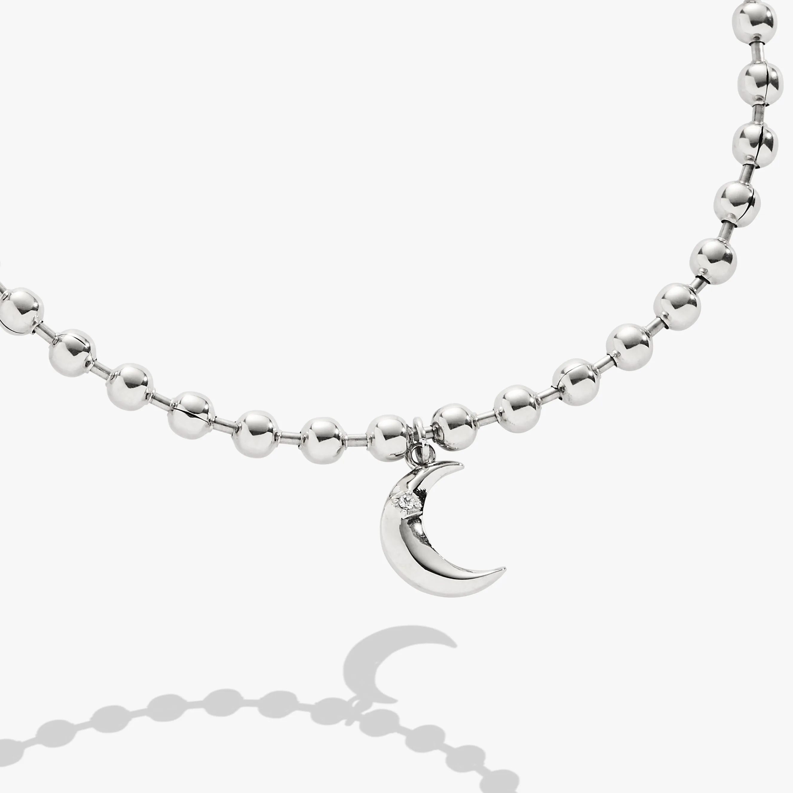 Moon Ball Chain Bracelet