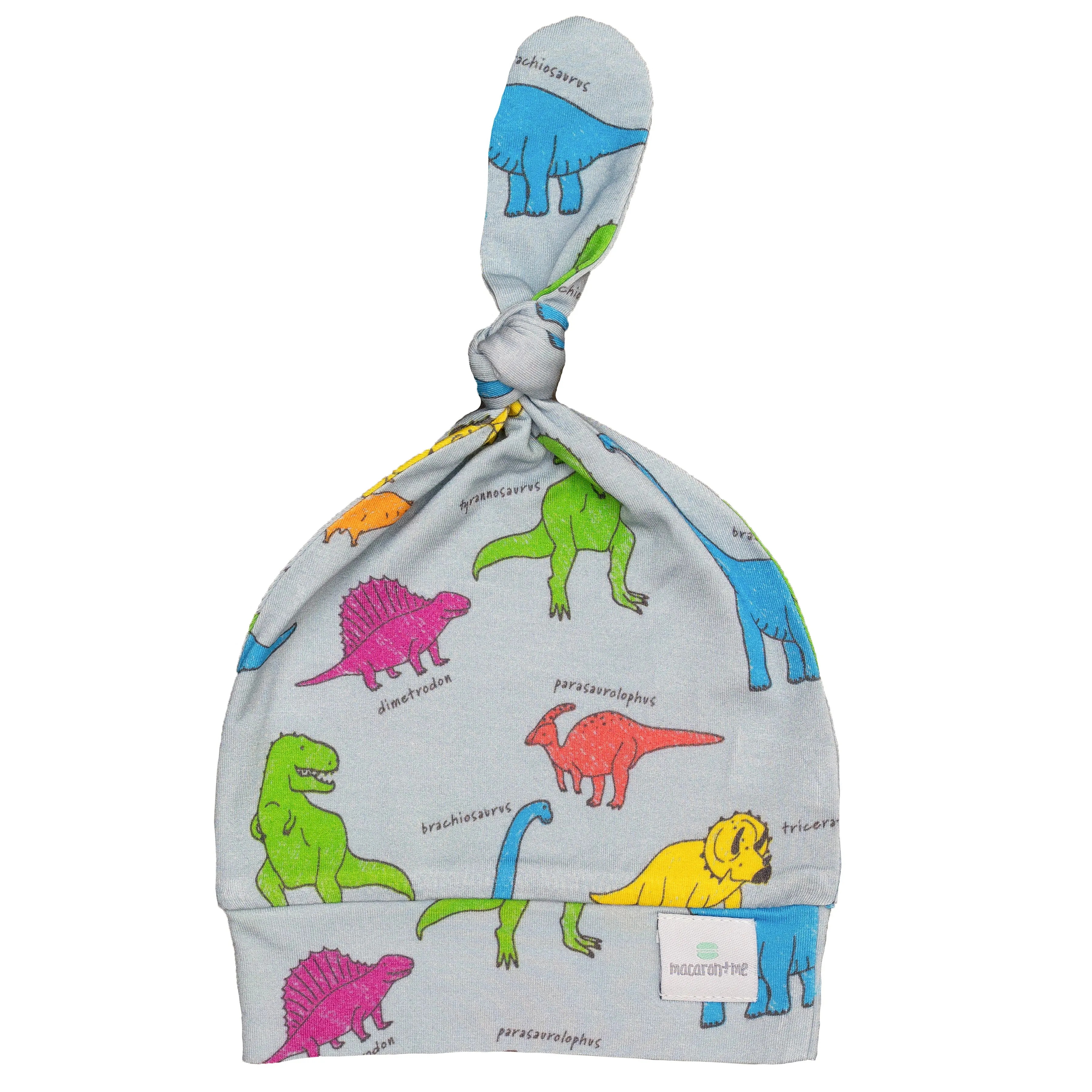 Neon Dinos Top Knot Hat