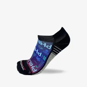 Neon Philly Running Socks (No Show)