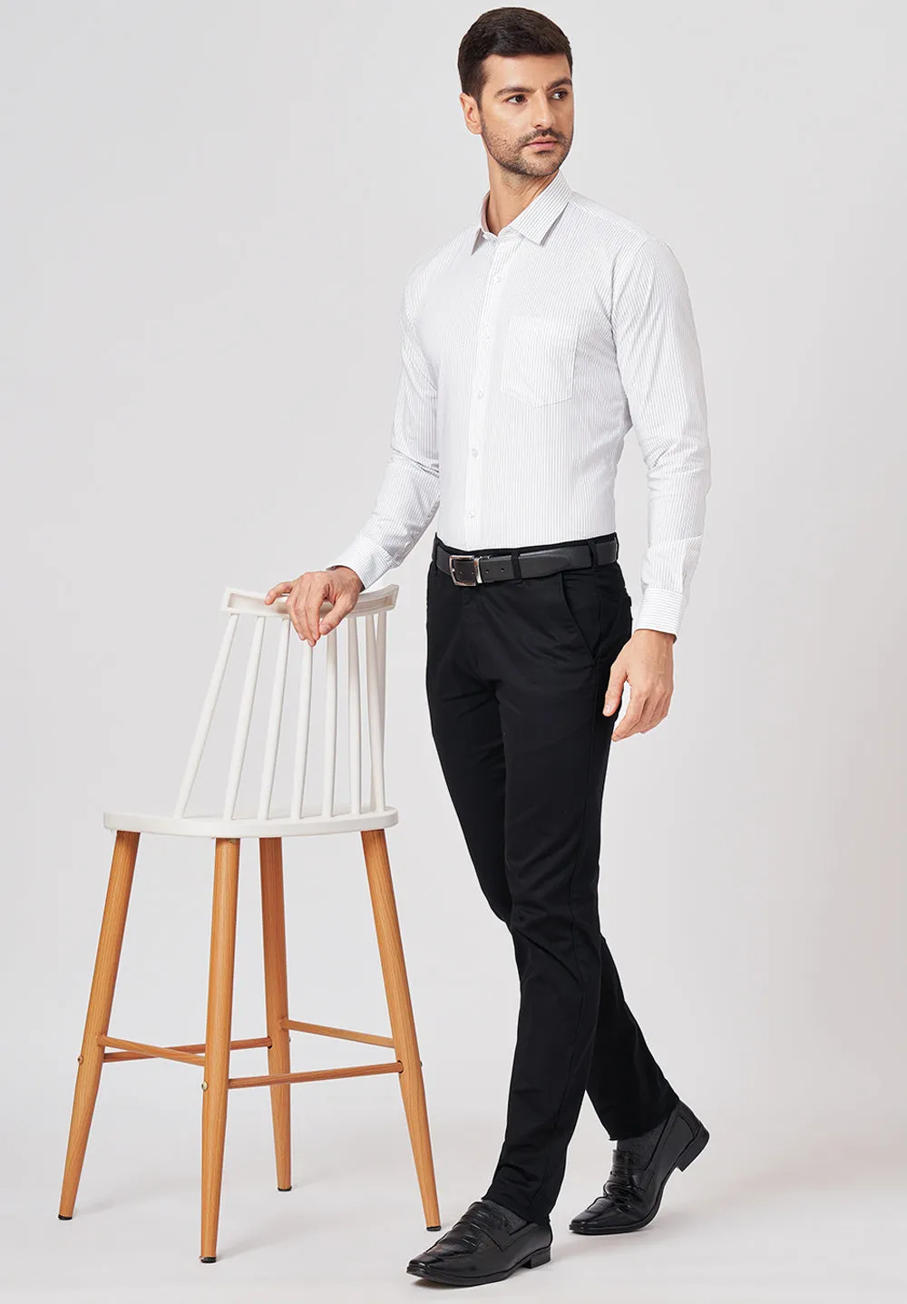 PURE COTTON FORMAL-SLIM FIT SHIRT - S43309