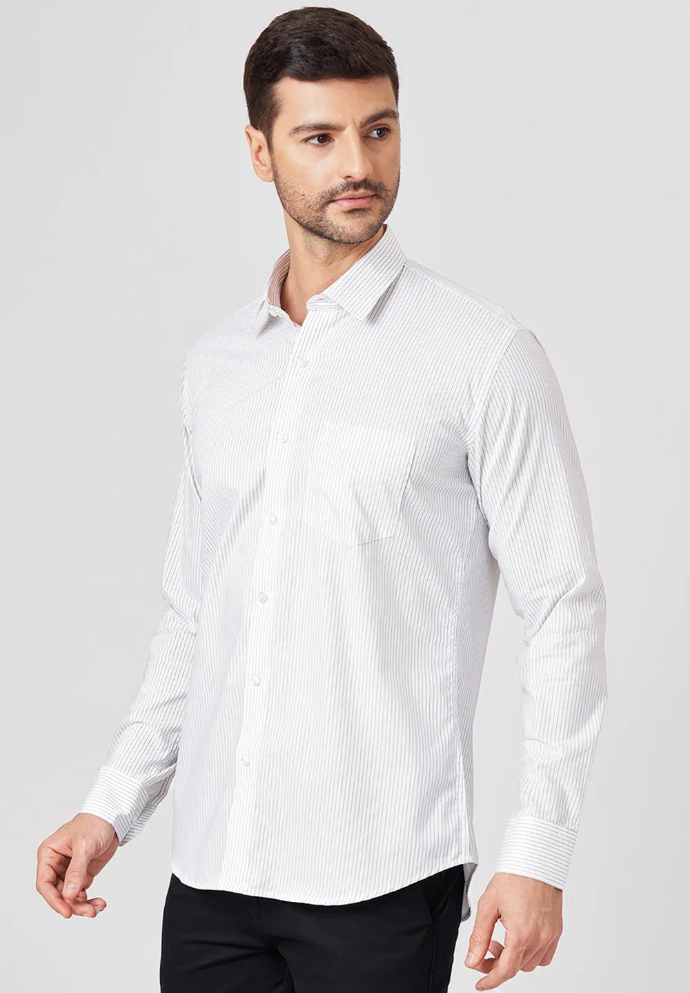 PURE COTTON FORMAL-SLIM FIT SHIRT - S43309