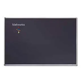 Quartet Outlet Education Magnetic Porcelain Chalkboard With Aluminum Frame, 72 x 48, Black