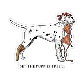 "Bikini Dog" Decal