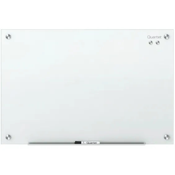 (Scratch & Dent) Quartet Infinity Magnetic White Glass Dry-Erase Board, 72 x 48 Item # 191027