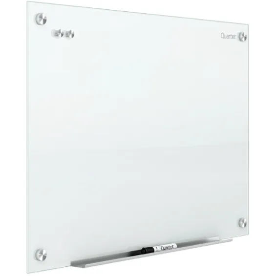 (Scratch & Dent) Quartet Infinity Magnetic White Glass Dry-Erase Board, 72 x 48 Item # 191027