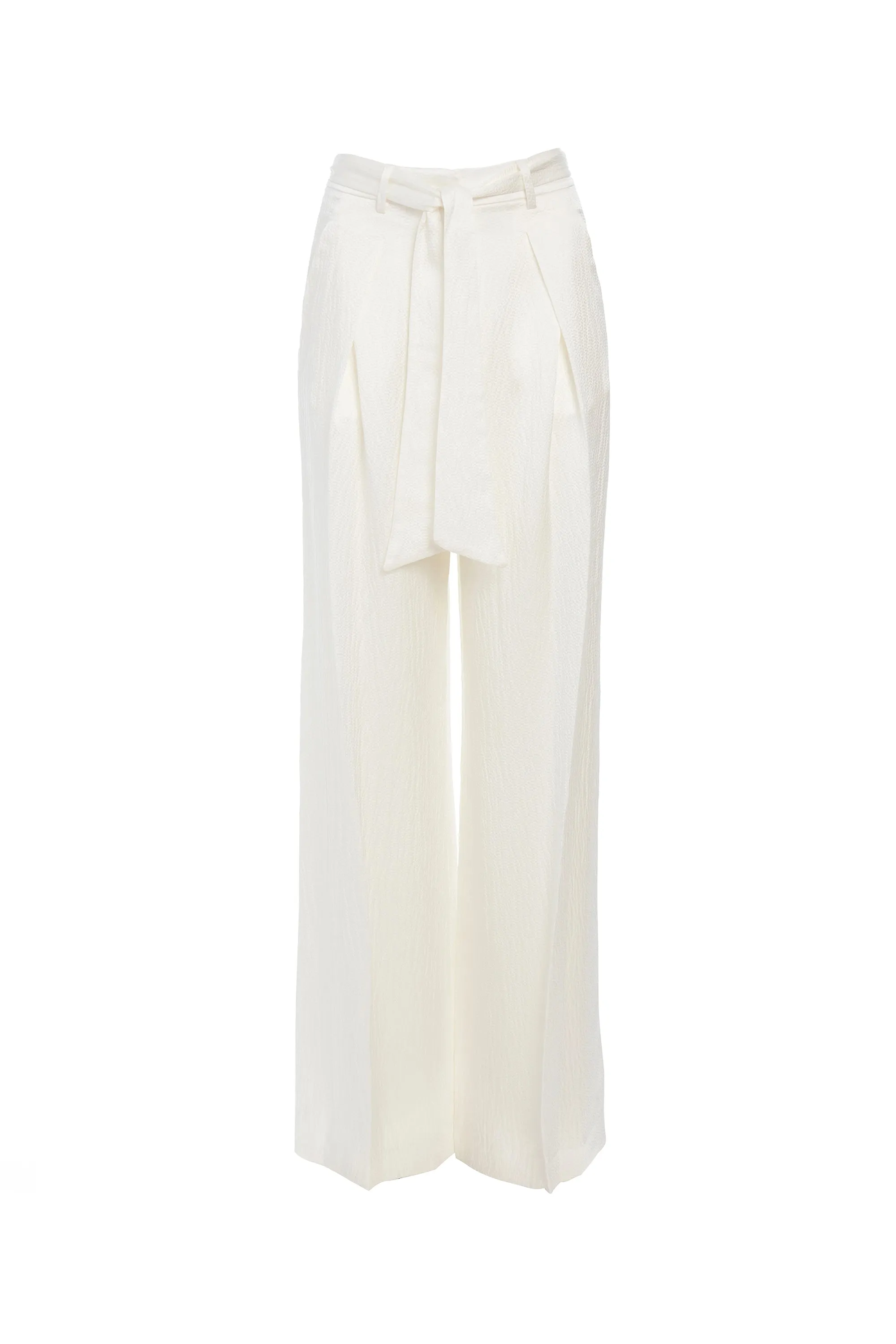 Thomazia Pant in Ivory Silk