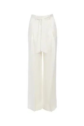 Thomazia Pant in Ivory Silk