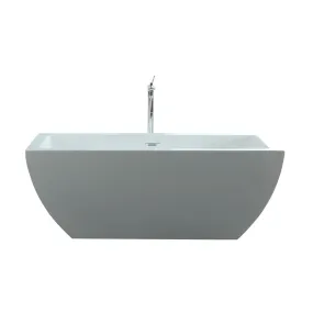 Virtu USA Serenity 67 x 31.5 Freestanding Soaking Bathtub